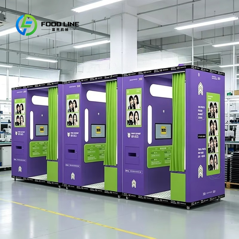Commercial Photo Printing Kiosk - ตู้ถ่ายภาพแบบเคลื่อนที่ที่ปรับแต่งได้ ใช้เหรียญ ความละเอียดสูง พิมพ์ภาพทันที สำหรับงานแสดงสินค้า งานแสดงสินค้า