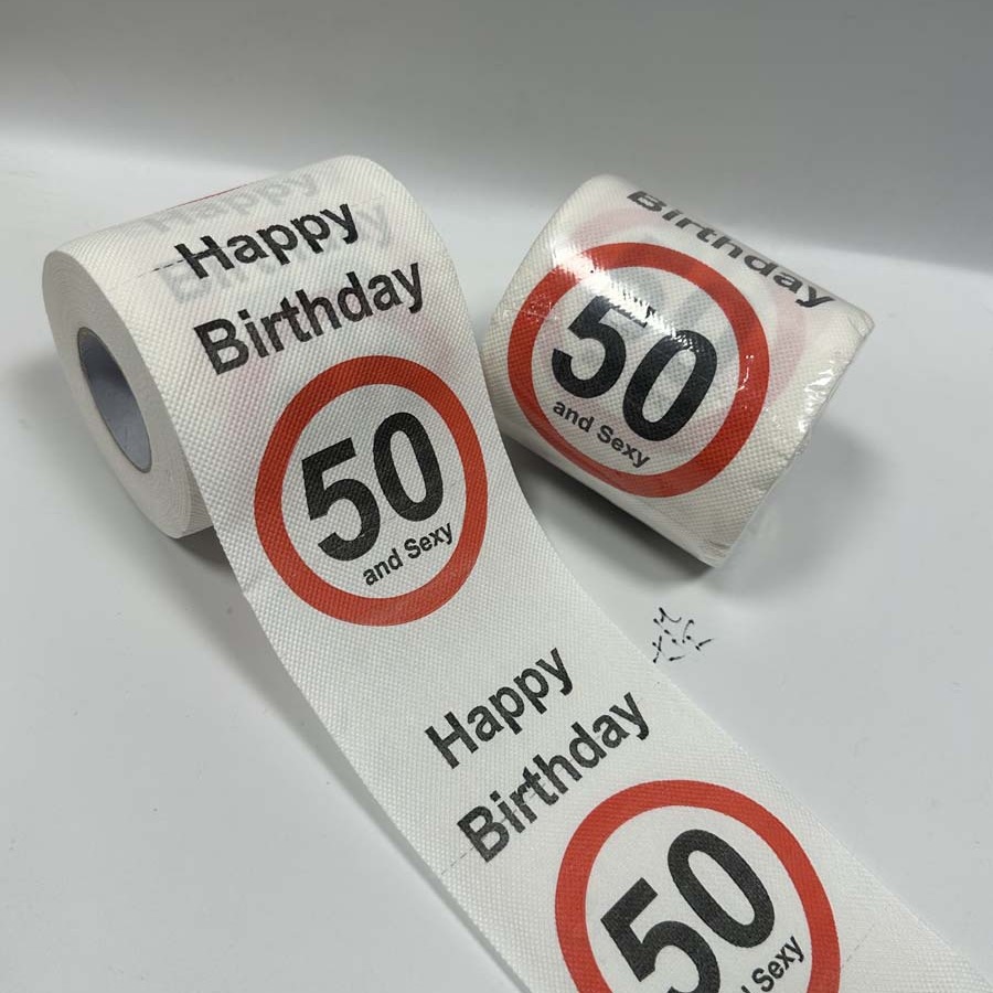 Commercial Printing Paper - สนุกวันเกิดห้องน้ํากระดาษ-ของขวัญเล่นตลกม้วน 50th/40th/30th/18th วันเกิดตลกพิมพ์ Prank ตกแต่งสําหรับอุปกรณ์ Party