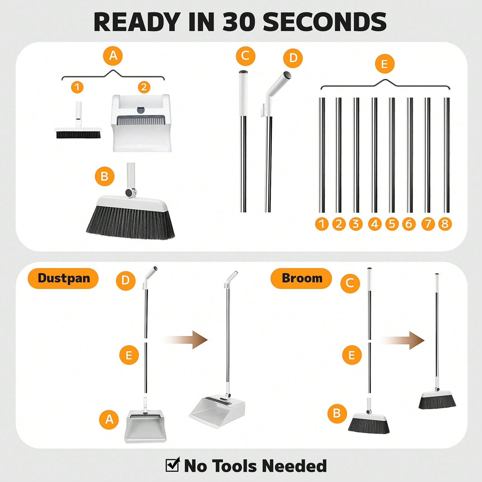 ชุดไม้กวาด ที่ตักขยะ และที่ปาด - Squeegee Holder Screen บทวิจารณ์และราคา